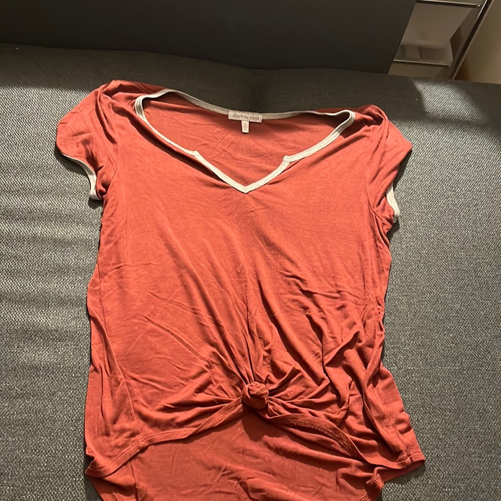 Charlotte Russe Burgundy Small Shirt